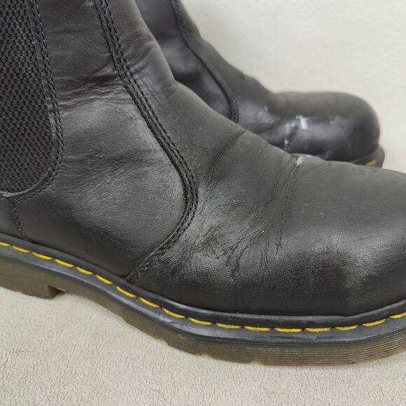 Dr Martens Fellside SD Safety Boots Mens 12 45 Black Leather Steel Toe Chelsea - Picture 2 of 12